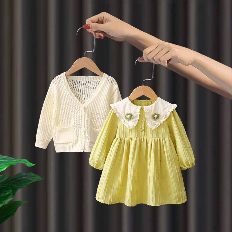 Đầm Công Chúa Thời Trang Xuân Thu Xinh Xắn Cho Bé Gái