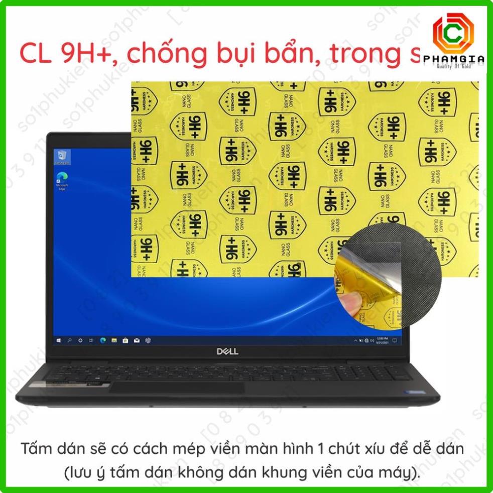 Dán cường lực màn hình laptop Dell Latitude 3520/ 3590/ Latitude 3410/ 3420 14'' nano trong suốt,nhám chống vân tay, cnt