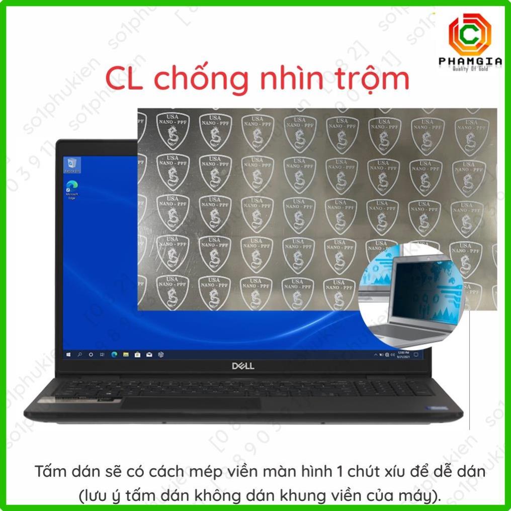 Dán cường lực màn hình laptop Dell Latitude 3520/ 3590/ Latitude 3410/ 3420 14'' nano trong suốt,nhám chống vân tay, cnt