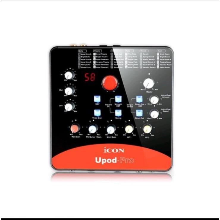 Sound Card Icon Upod Pro Bản Tiếng Anh . Tích Hợp 72 Hiệu Ứng Vang , Âm Thanh Xuất Ra 32bit + 12 Tháng BH taphoanhaso