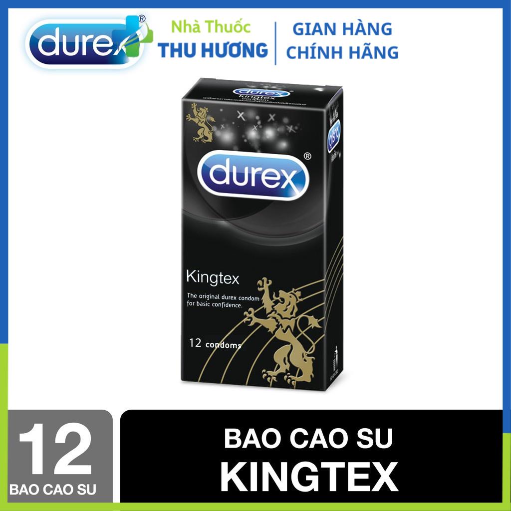 Bao cao su Durex Kingtex hộp 12 chiếc - Bó sát, làm cho chàng khoan khoái hơn