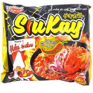 Mì tôm ăn liền siukay vị hải sản, bò