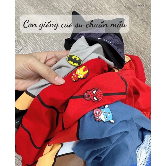 Set 2 Áo Thun Ngắn Tay Có Mũ Trùm Đầu Biến Hình Họa Tiết Siêu Nhân Marvel Cho Bé - Quà Tặng Sinh Nhật Halloween Cho Bé