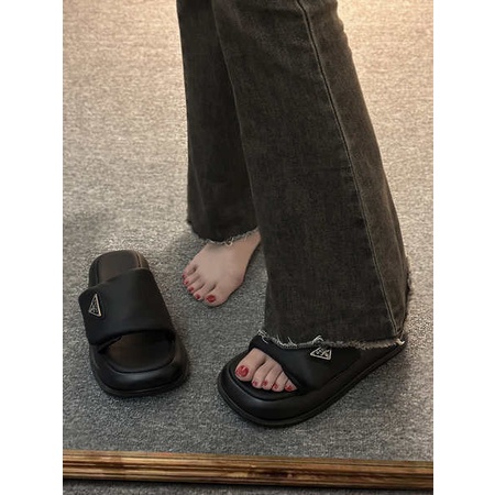 Giày Sandal Đế Dày Thời Trang Hàn Quốc Dành Cho Nữ