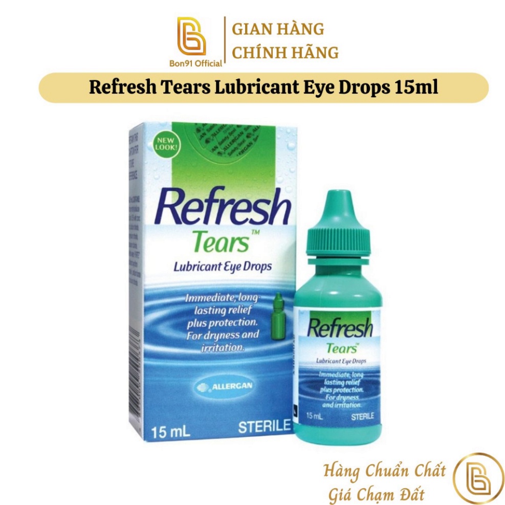 Refresh Tears Lubricant Eye Drops 15ml Nước nhỏ mắt nhân tạo