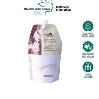 Kem ủ tóc maca power collagen phục hồi hư tổn hấp thẳng mượt karseell 500ml