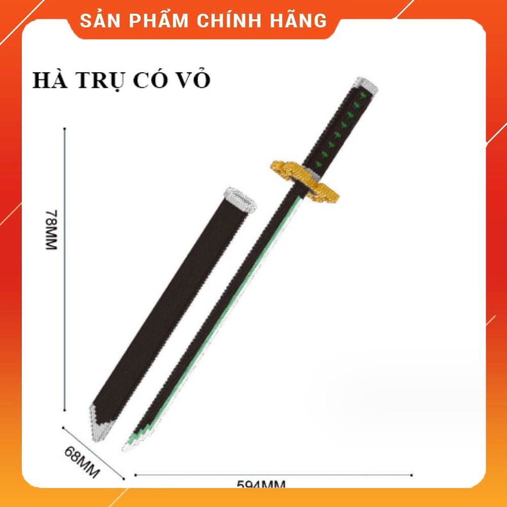 Mô hình đồ chơi kiếm hà trụ trong thanh gươm diệt quỷ kimetsu no yaiba
