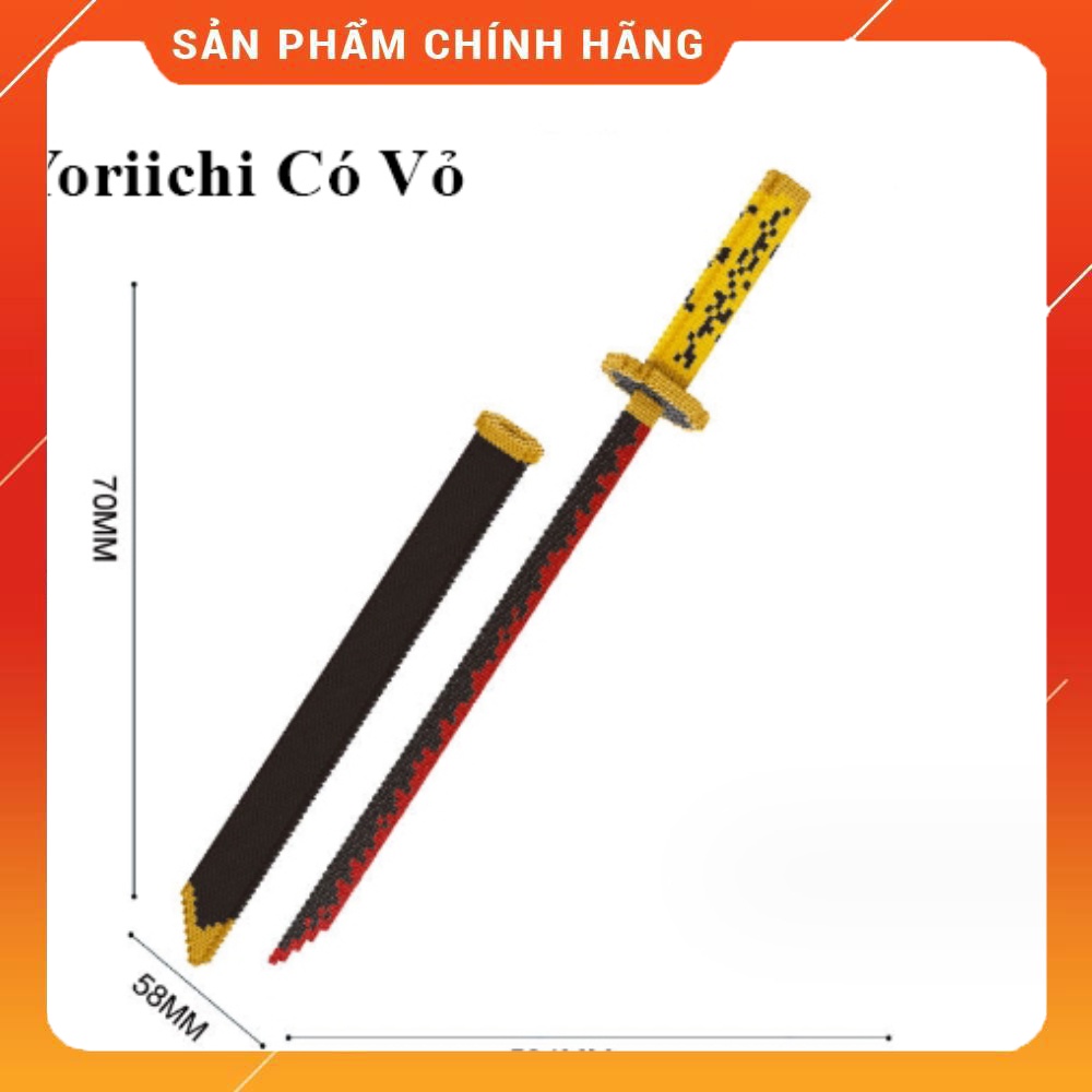 Mô hình đồ chơi kiếm Yoriichi trong thanh gươm diệt quỷ kimetsu no yaiba