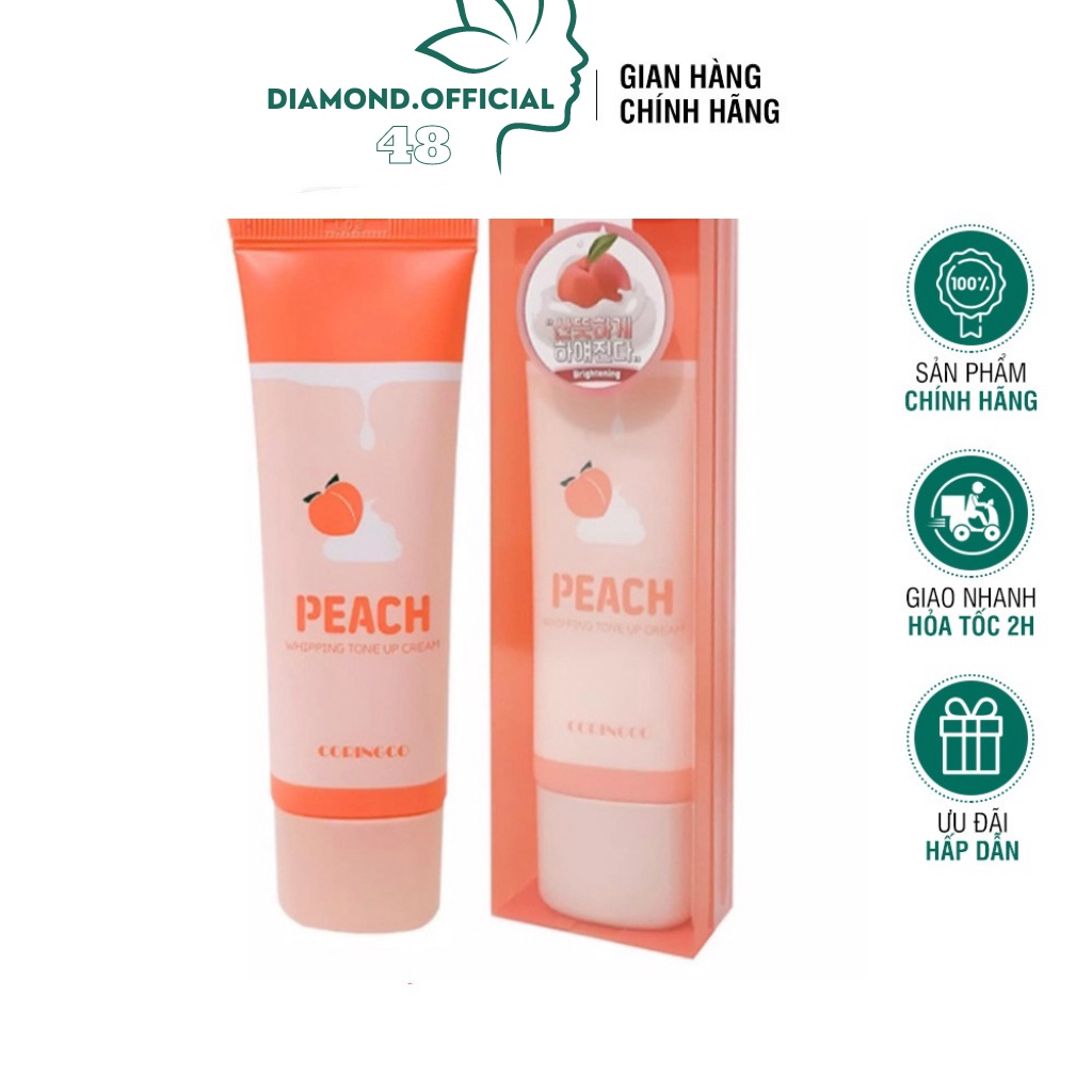 Kem Đào Dưỡng Trắng Da Peach Nâng Tone Hàn Quốc FOLIO