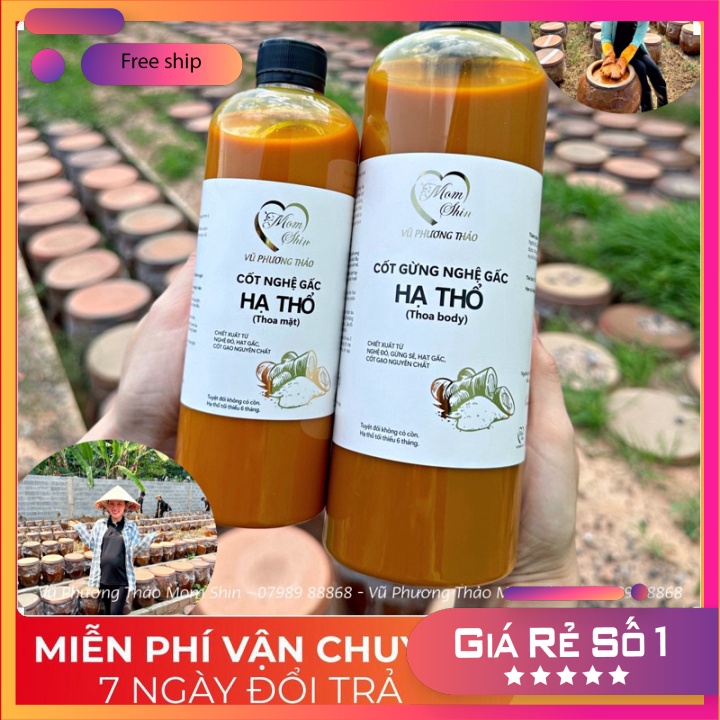 COMBO 2 CHAI CỐT GỪNG NGHỆ GẤC HẠ THỔ MOM SHIN | Vũ Phương Thảo Mom Shin | Shop Mẹ Thả