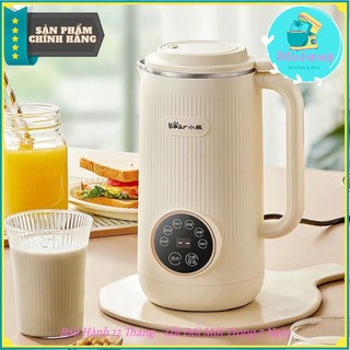 Máy xay nấu làm sữa hạt mini bear djj-d06x3 dung tích 300ml màu trắng lòng inox