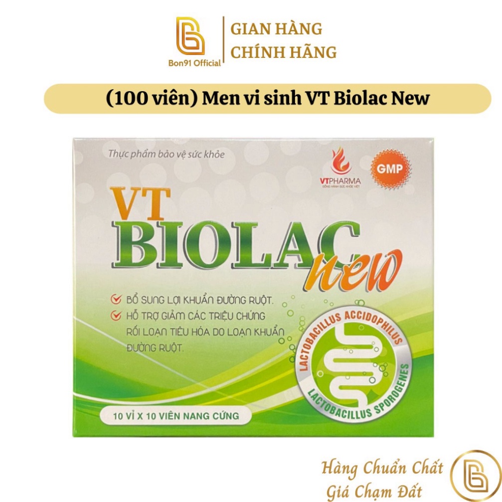Men vi sinh VT Biolac New cho người lớn cải thiện rối loạn tiêu hóa