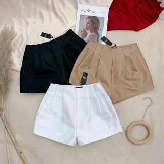Size S,M,L _ quần short Tafeta dây kéo hông