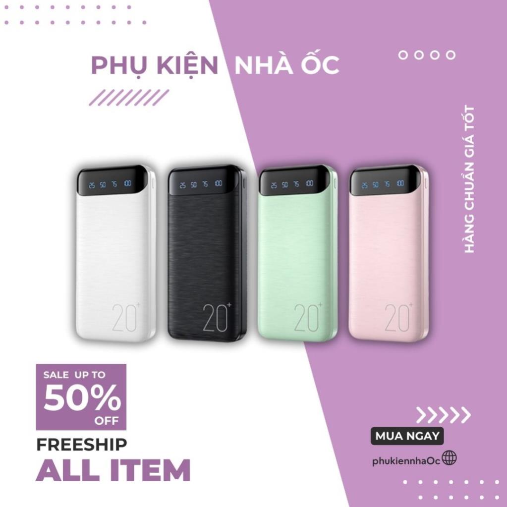 Sạc dự phòng tích hợp màn hình Led Dung Lượng 10000MAH WK-161 + 12 Tháng BH taphoanhaso