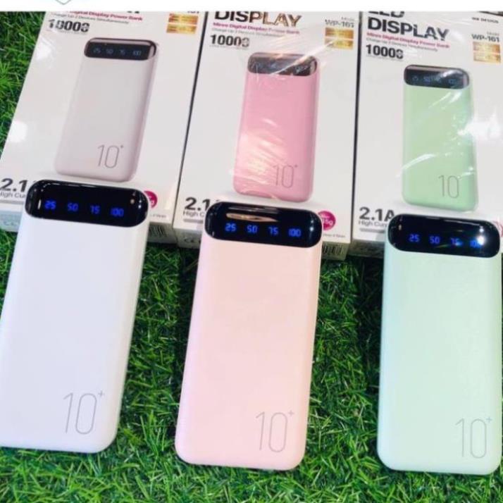 Sạc dự phòng tích hợp màn hình Led Dung Lượng 10000MAH WK-161 + 12 Tháng BH taphoanhaso
