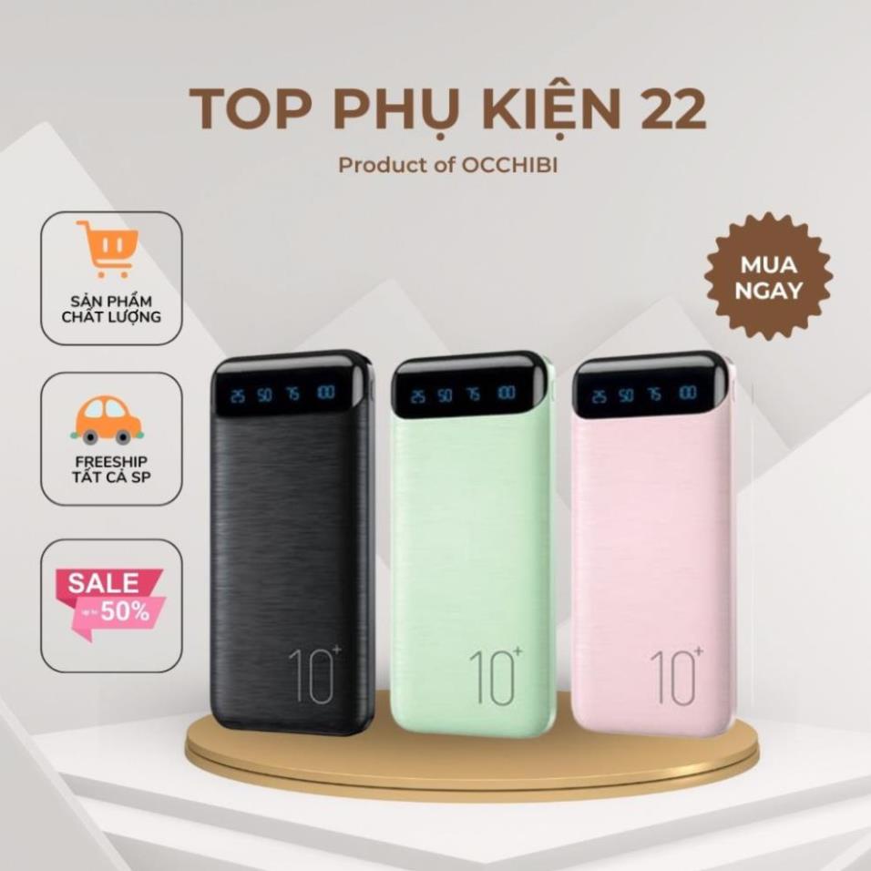 Sạc dự phòng tích hợp màn hình Led Dung Lượng 10000MAH WK-161 + 12 Tháng BH taphoanhaso