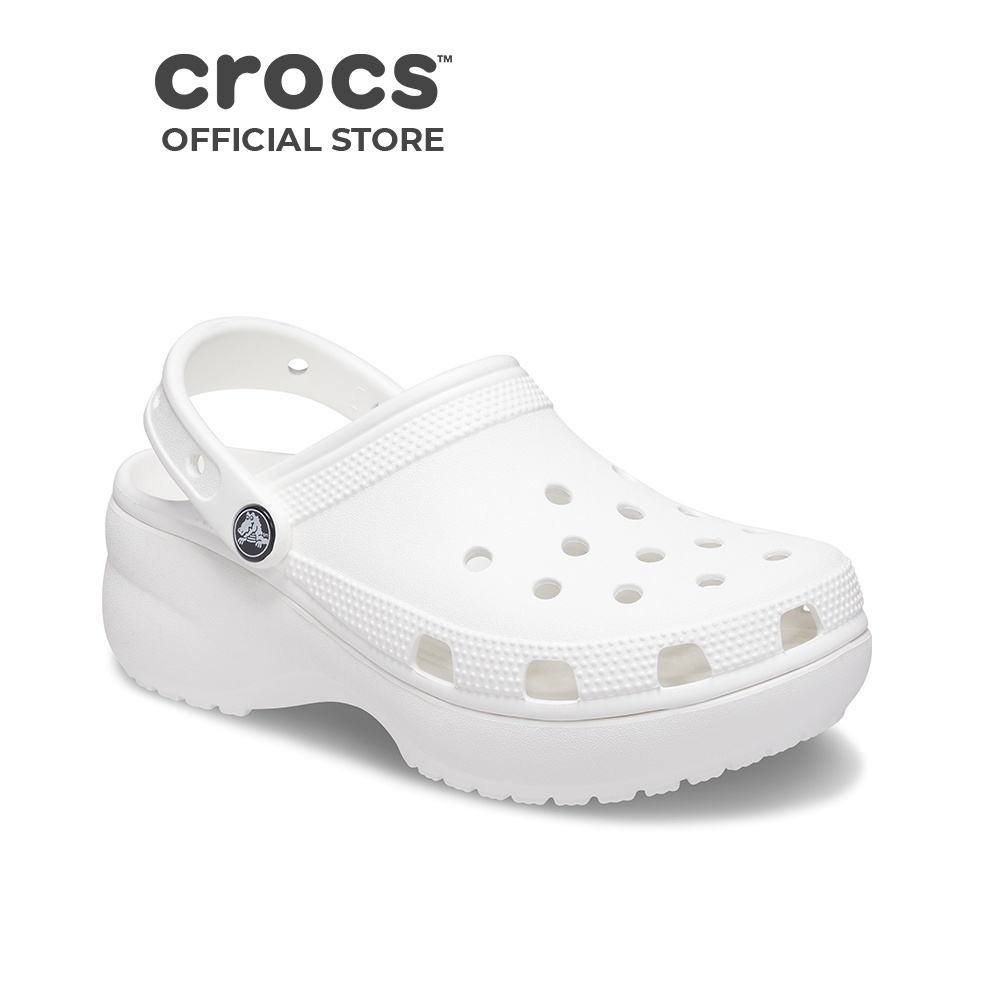 Giày Clog Nữ Crocs Platform Classic - White