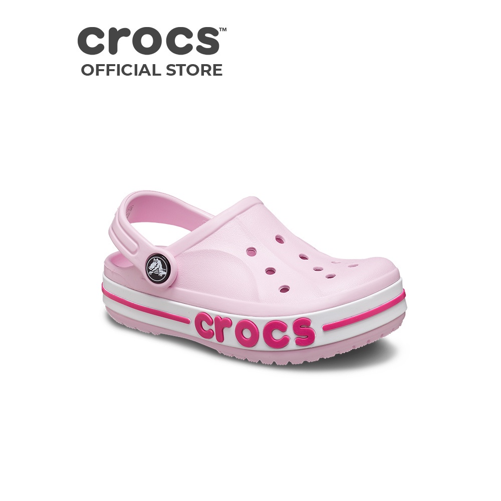 Giày Clog Trẻ Em Crocs Toddler Bayaband - Ballerina Pink/Candy Pink