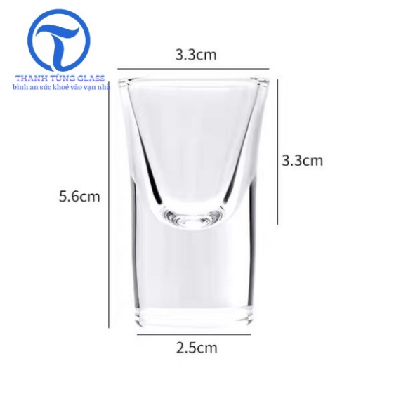 SET 6 LY RƯỢU SHOT 15ML & 20ML