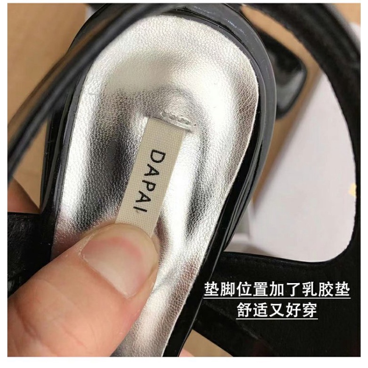 Giày Sandal Cao Gót Mũi Vuông Phong Cách Pháp Thời Trang Mùa Hè Cho Nữ