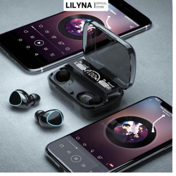 Tai Nghe Bluetooth Không Dây M10 Phiên Bản Pro Nâng Cấp Pin Trâu 3000mah, Nút Cảm Ứng, Màn Hình Led Gaming, Chống Nước H