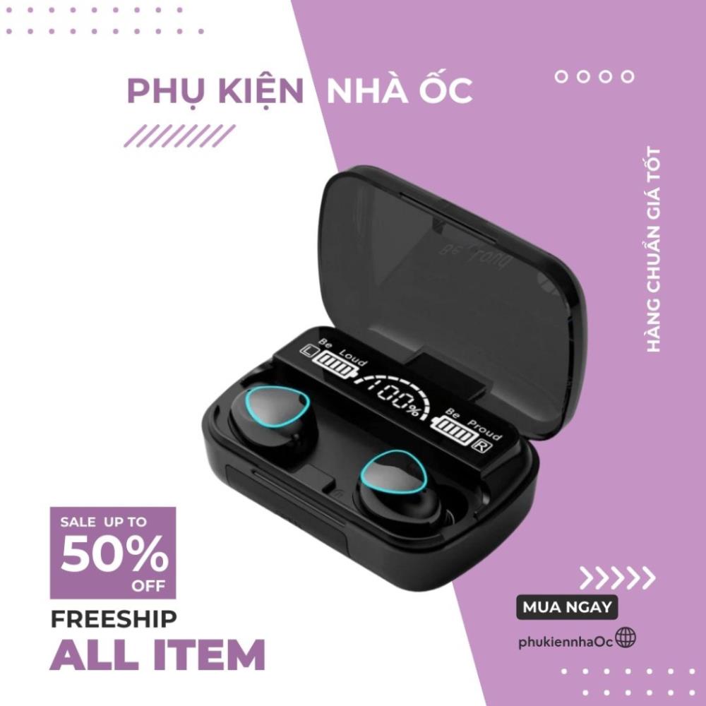 Tai Nghe Bluetooth Không Dây M10 Phiên Bản Pro Nâng Cấp Pin Trâu 3000mah, Nút Cảm Ứng, Màn Hình Led Gaming, Chống Nước H