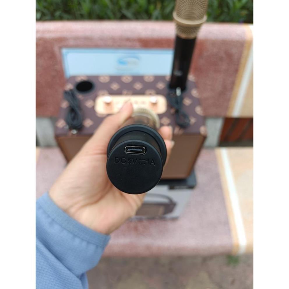 Loa Bluetooth DOMUS DP86 Kèm 2 Micro, Bass Mạnh, Âm Thanh Rõ, Full Box, Loa Hát Kèm Mic Bluetooth 5.2 taphoanhaso