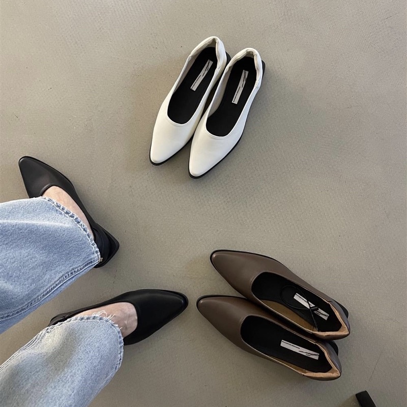 Giày búp bê đế vuông