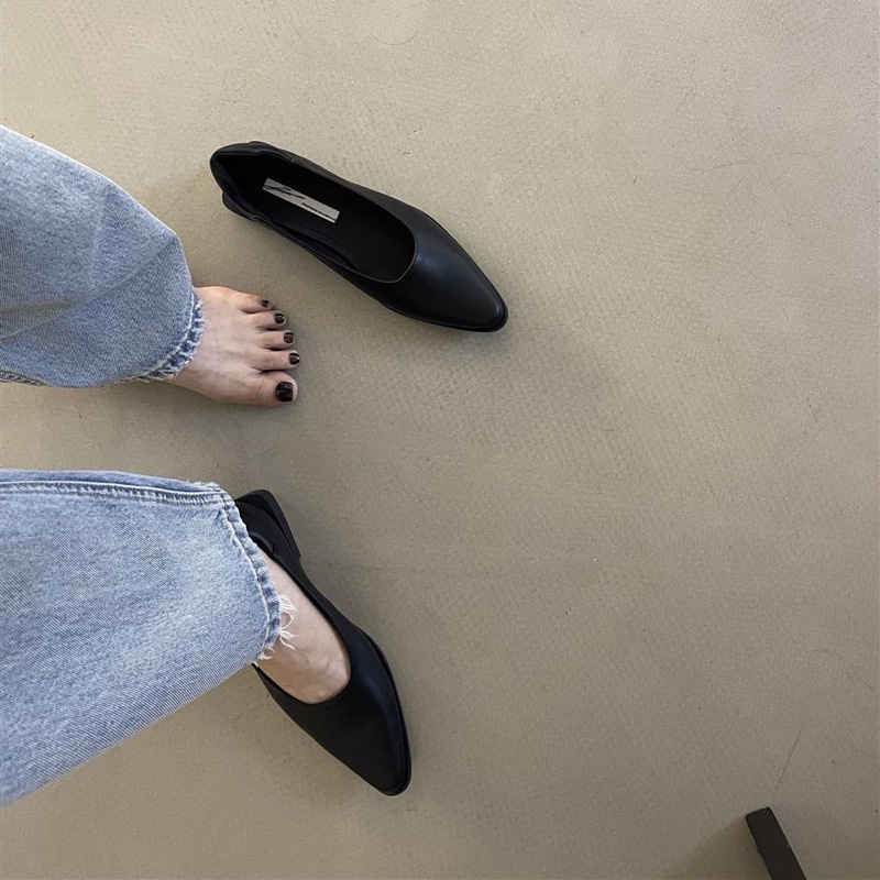 Giày búp bê đế vuông