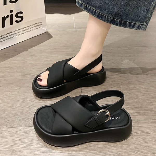 Sandal Đế Xuồng Thiết Kế Mới Thời Trang Mùa Hè 2023 Dành Cho Nữ