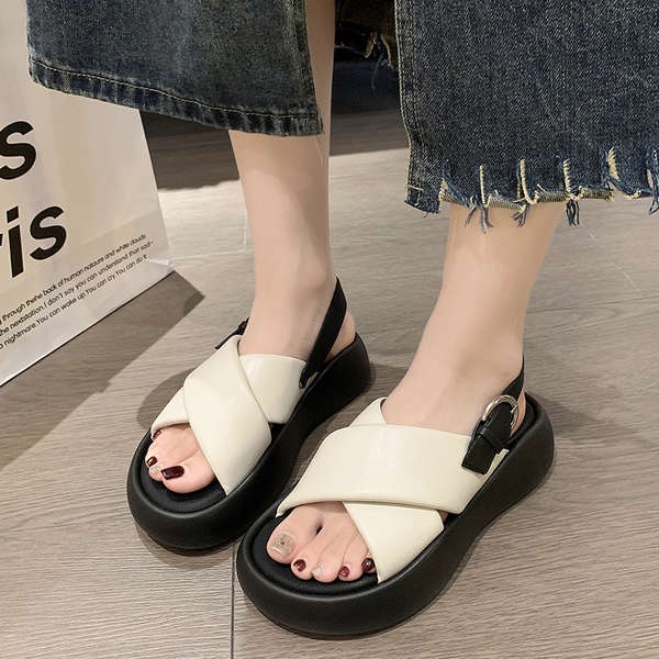 Sandal Đế Xuồng Thiết Kế Mới Thời Trang Mùa Hè 2023 Dành Cho Nữ