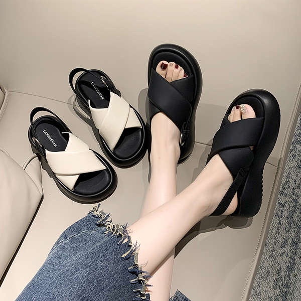 Sandal Đế Xuồng Thiết Kế Mới Thời Trang Mùa Hè 2023 Dành Cho Nữ