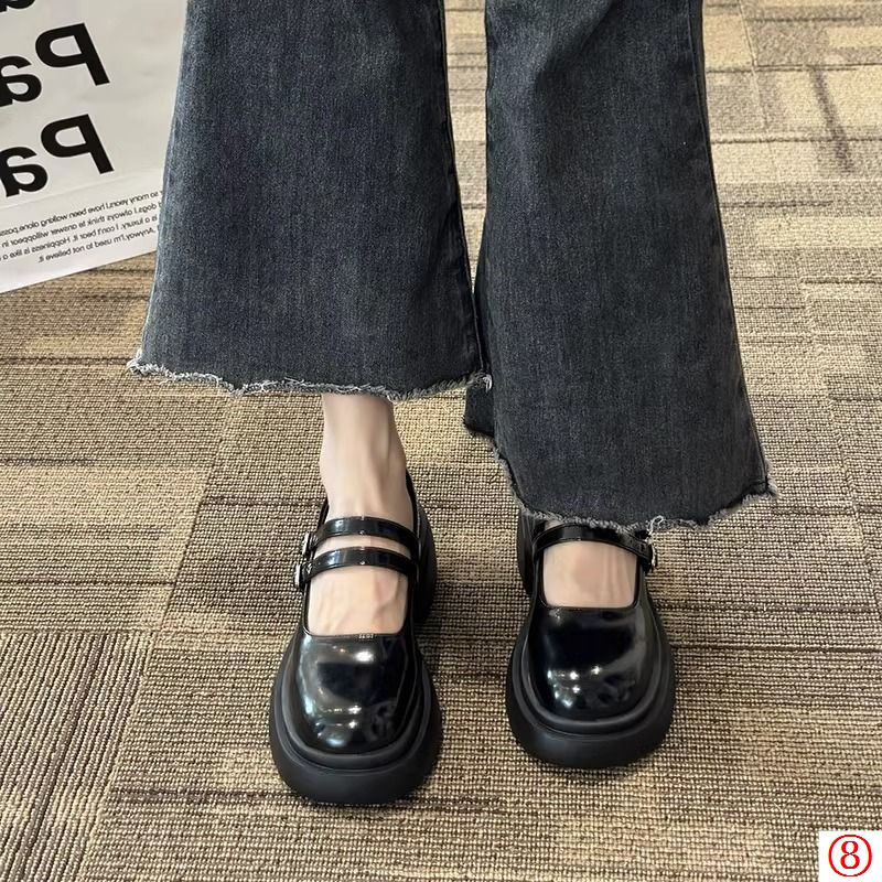 Giày Búp Bê Mũi Tròn Đế Dày Thoáng Khí Thời Trang