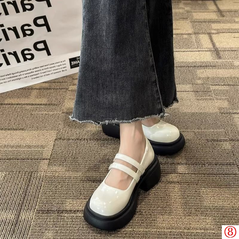 Giày Búp Bê Mũi Tròn Đế Dày Thoáng Khí Thời Trang