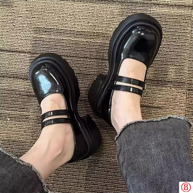 Giày Búp Bê Mũi Tròn Đế Dày Thoáng Khí Thời Trang