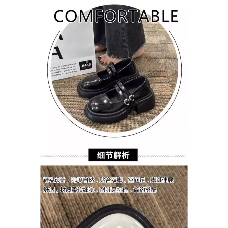 Giày Búp Bê Mũi Tròn Đế Dày Thoáng Khí Thời Trang