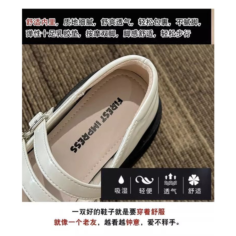 Giày Búp Bê Mũi Tròn Đế Dày Thoáng Khí Thời Trang