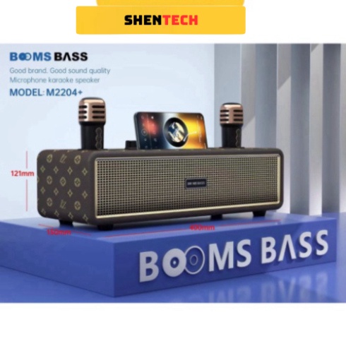 Loa Bluetooth Karaoke M2204 Kèm 2 Micro Không Dây Âm Thanh HD Chất Lượng Cao Bảo Hành Chính Hãng 12 Tháng- HIGHTECH | BigBuy360 - bigbuy360.vn