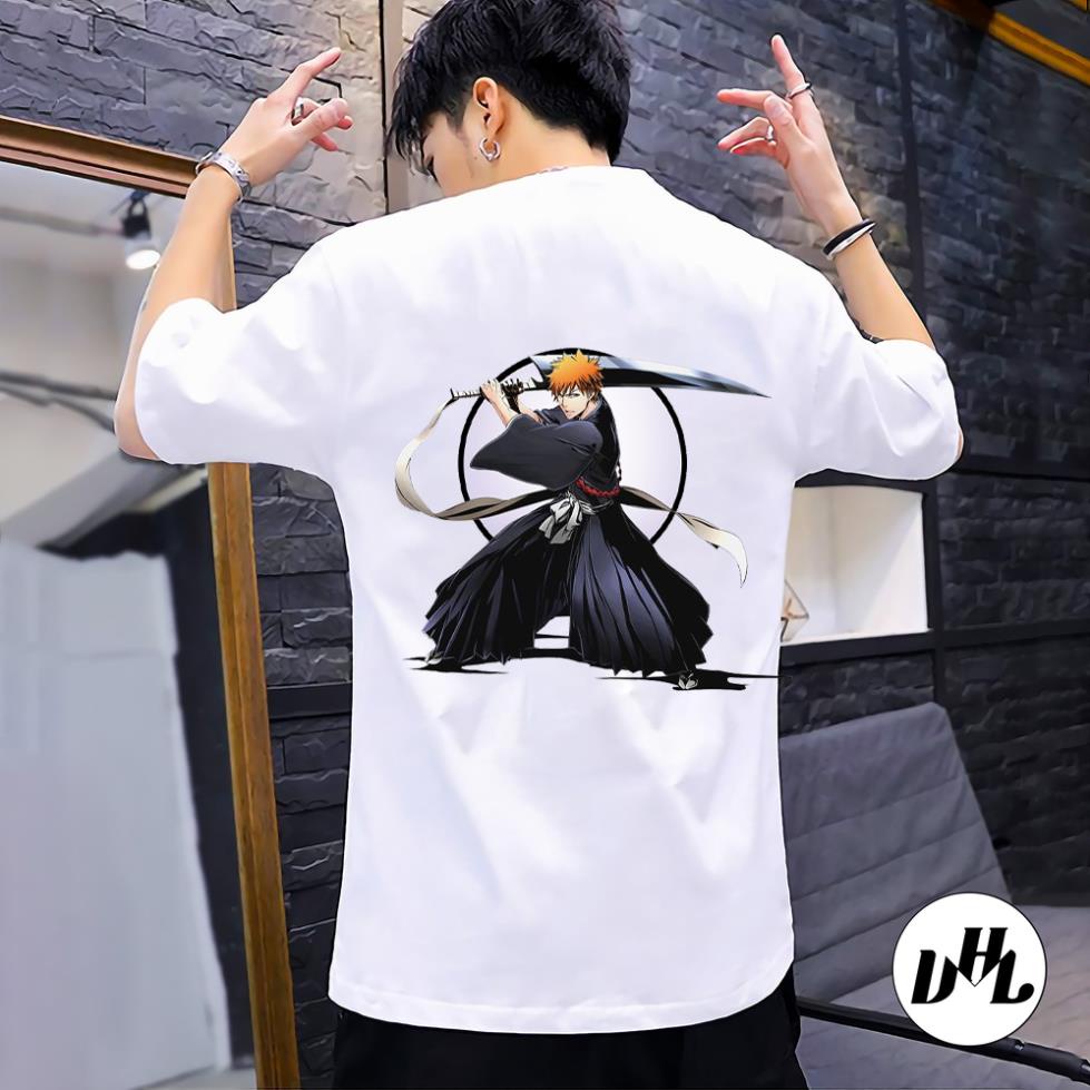 Áo thun nam nữ bleach áo đen, Áo thun Anime Manga truyện tranh naruto Unisex Nam Nữ