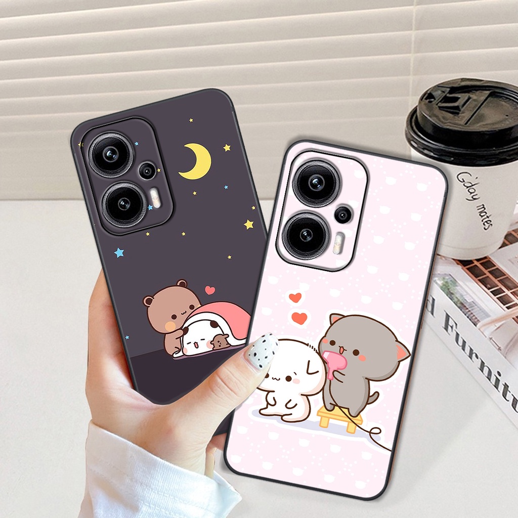 Ốp Xiaomi REDMI NOTE 12T PRO/ POCO X4 GT/ REDMI NOTE 11T PRO hình mèo cặp đôi đáng yêu dễ thương