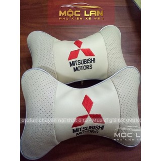 combo 2 Gối tựa đầu ô tô có thêu logo hãng xe Honda, Hyundai, Kia , Toyota, Mazda, Ford, Chevrolet, Mercedes, Nissan..