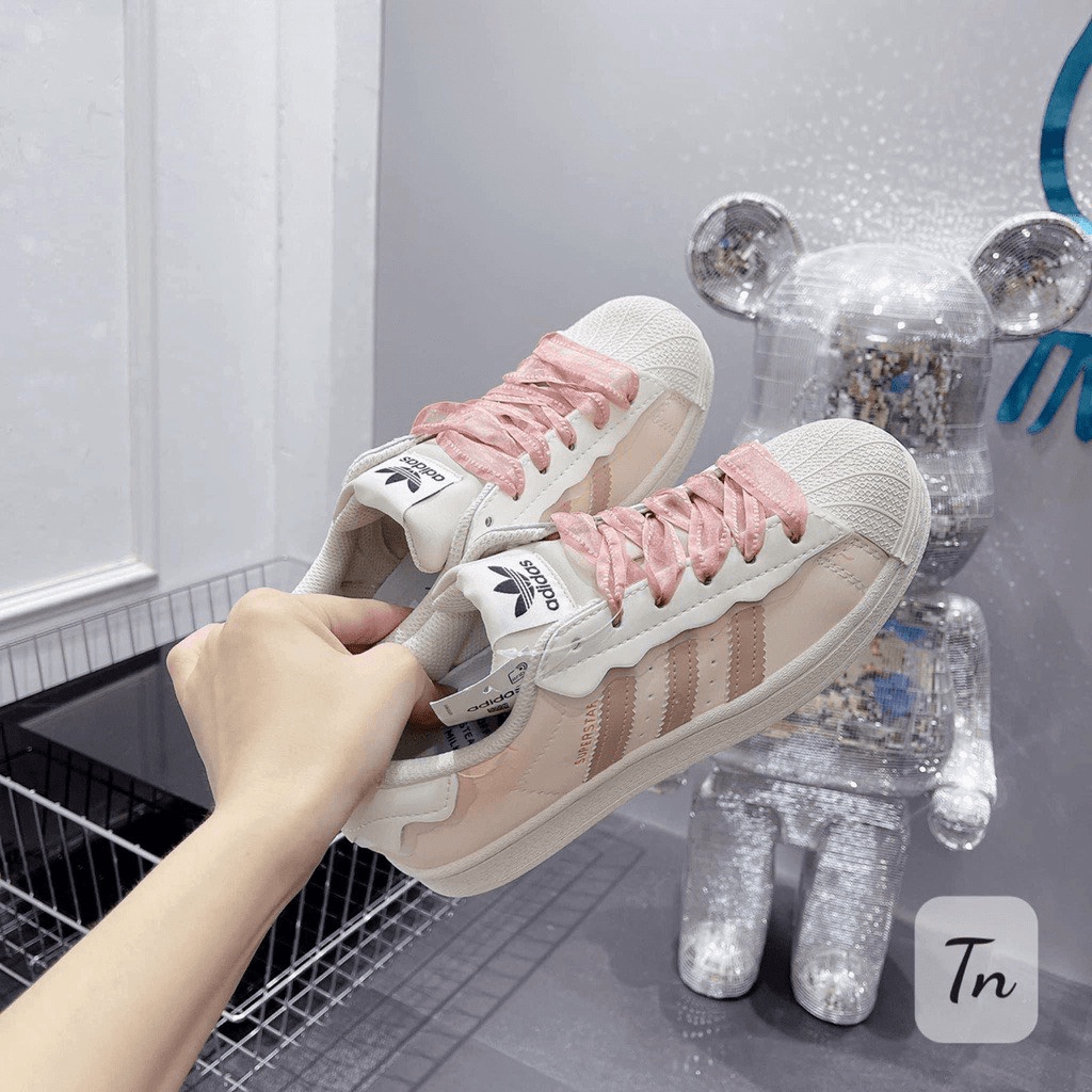 XẢ KHO SIÊU RẺ Giày thể thao nữ adidas cao cấp mũi sò 2 màu mới 2022 chất liệu da sịn có bảo hành tặng kèm hộp