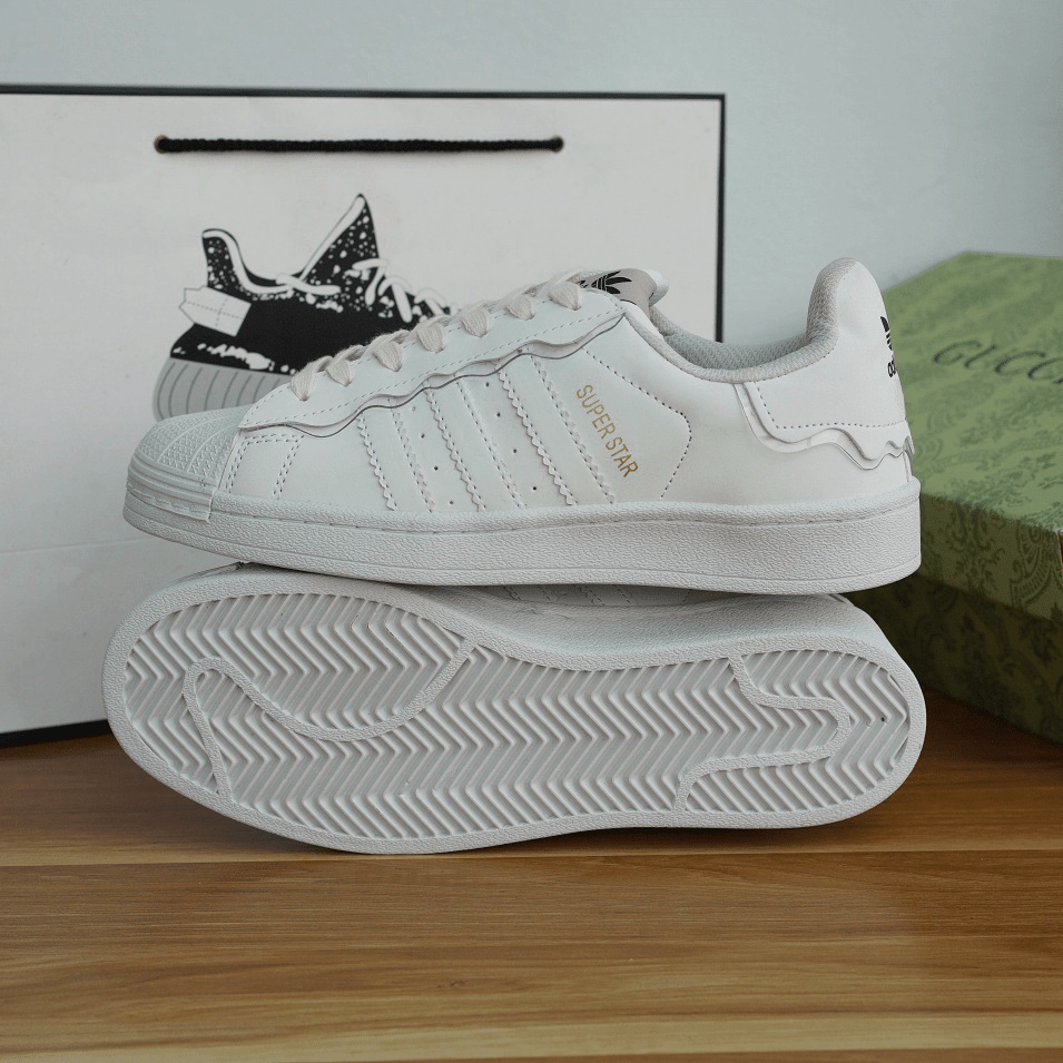 XẢ KHO SIÊU RẺ Giày thể thao nữ adidas cao cấp mũi sò 2 màu mới 2022 chất liệu da sịn có bảo hành tặng kèm hộp