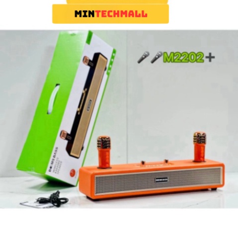 Loa Karaoke Bluetooth Bombass M2202 Kèm 2 Micro Không Dây, Âm Thanh Siêu Hay, Thiết Kế Sang Trọng- HIGHTECH | BigBuy360 - bigbuy360.vn