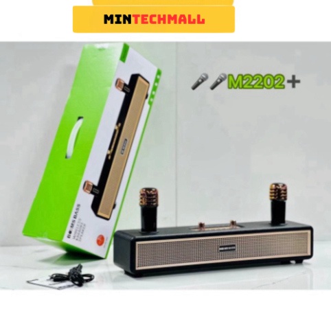 Loa Karaoke Bluetooth Bombass M2202 Kèm 2 Micro Không Dây, Âm Thanh Siêu Hay, Thiết Kế Sang Trọng- HIGHTECH | BigBuy360 - bigbuy360.vn