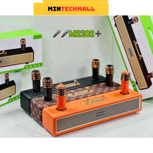 Loa Karaoke Bluetooth Bombass M2202 Kèm 2 Micro Không Dây, Âm Thanh Siêu Hay, Thiết Kế Sang Trọng- HIGHTECH | BigBuy360 - bigbuy360.vn