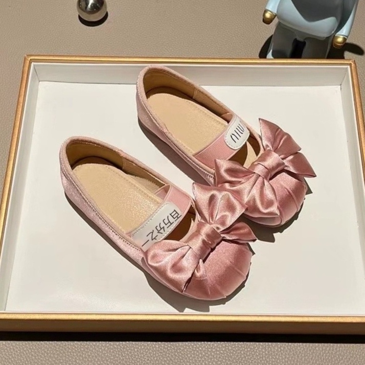 Giày Búp Bê Da Đế Mềm Chống Trượt Thời Trang Xuân Thu 2023 Cho Bé Gái