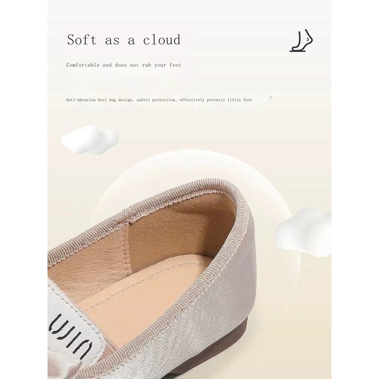 Giày Búp Bê Da Đế Mềm Chống Trượt Thời Trang Xuân Thu 2023 Cho Bé Gái