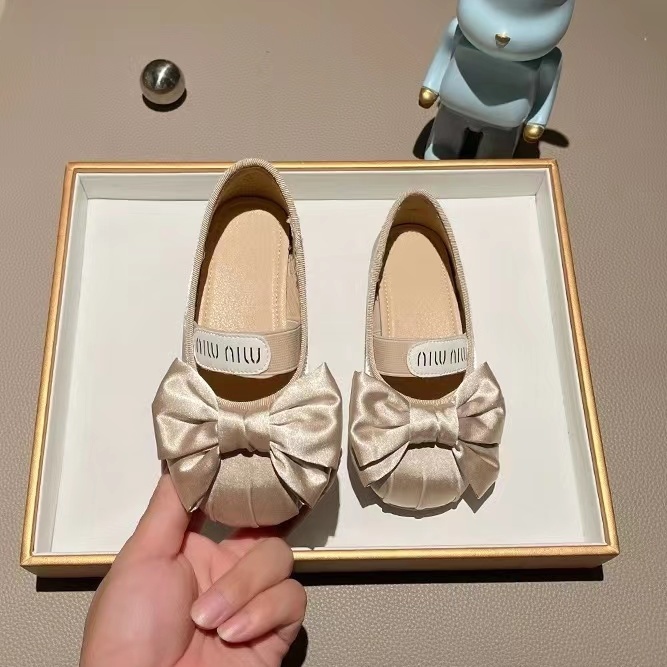 Giày Búp Bê Da Đế Mềm Chống Trượt Thời Trang Xuân Thu 2023 Cho Bé Gái