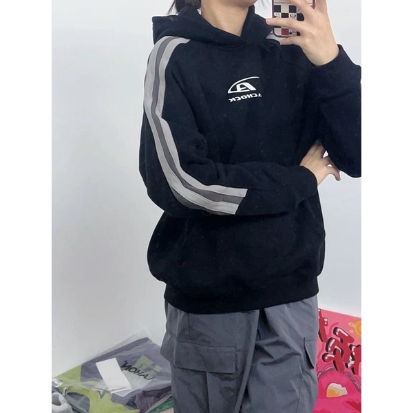 Áo Khoác Nỉ hoodie Thiết Kế Năng Động Phong Cách retro Mỹ Cho Cặp Đôi